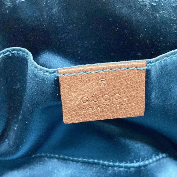 GUCCI Ophidia 499621 Dark Brown Beige Multi PVC Leather Shoulder Bag - Picture 14 of 16